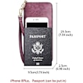 Miniatyrbild 2 av 5: Ko-läder Clutch Plånböcker för Kvinnor Vikbara Plånböcker Stora Plånböcker med Blixtlås, Ko-läder Damtelefonfodral Plånböcker med Handledsrem Kortinnehavare (Lila)