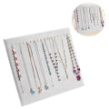 Miniatyrbild 1 av 5: 17 krokar Halsband Display Stativ Sammet Halsband Stativ Örhänge Smycken Display Stativ(17 Krokar Halsband Display) Black