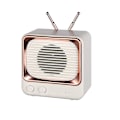 Pikkukuva 1 / 4: Bluetooth-kaiutin uusi retro-tv pieni kaiutin lahja valmistaja söpö mini kannettava hd-äänenlaatu White