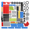 Miniatyrbild 2 av 5: 182st växel- och set för tekniska delar som är kompatibla med tekniska delar, sortimentspaket för DIY Gears ((lyftarm, stift, axlar, kopplingar)) för Technic B