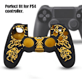 Miniatyrbillede 3 af 5: Silikone Controller Skin til PS4, Silikone Beskyttelsescover Anti-Slip Gaming Controller Case Erstatning til PS4 Gamepad Controller Skin Cover