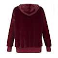 Miniatyrbillede 2 af 4: Dame Mode Afslappet Frakke Efterår Vinter Hættefrakke Plys Varm Jakker Plus Størrelse S-5xl Wine red 4XL