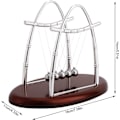 Miniatyrbillede 2 af 5: Balance Balls Legetøj, Newtons Vugge Balance Stålkugler Fysik Videnskab Pendul Skrivebords Ornamenter Legetøj