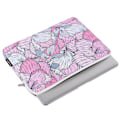 Miniatyrbild 2 av 5: Blommig PU-läder notebookväska för 11~15-tums bärbar dator, fodral med liten väska For 11 inch Laptop