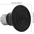Miniatyrbillede 3 af 5: 2 stk. 50-100W Varmelamper, Reptil Varme Pære Infrarød Keramisk Emitter Kæledyrsvarmer Lampe Reptil Lyspære (100W-#4)