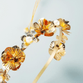 Miniatyrbilde 3 av 5: Hårbøyle Metallisk Sommerfugl Blomst Hodebånd Kjedet Hodebånd Brude Hårbøyle Gave Style 1
