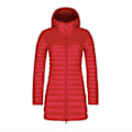 Miniatyrbillede 2 af 5: Efterår og vinter ny mode dunjakke kvindelig tynd sektion lang sektion hætteklædte koreansk version af den slanke store størrelse simple jakke Rose Red L