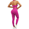 Miniatyrbilde 4 av 5: Trenings-BH for kvinner, kryssrygg, polstret støtte, yoga-BH, trenings-crop topper Purple M
