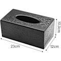 Miniatyrbillede 2 af 5: Servietboks Træ Servietboks Rektangulær Ansigtsserviet Dispenser Holder Acsergery Gave