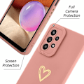 Pikkukuva 3 / 5: Suunniteltu Samsung Galaxy A32 5g -puhelinkuorelle, jossa on sydänkuvio naisille ja tytöille, pehmeä TPU-pinnoitus, täysi kameran linssinsuoja ja näytönsuoja