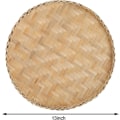 Miniatyrbilde 2 av 5: 3 stk. Håndlagde Bambusvevde Kurvbrett, 33 cm Flat Flettet Rund Fruktkurv Vevd Matlagring Grunne Brett Dekorativt Serveringsbrett Veggoppheng