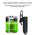 Miniatyrbilde 4 av 5: Bluetooth Ørepropp V4.1 Trådløst Håndfrisett 24 timer Kjøreheadset 30 dager Standbytid Med Støyreduserende Mikrofon Headsetetui For Iphone Androi Black