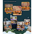 Miniatyrbild 1 av 4: Box teater mini dockhus prefabricerad miniatyr DIY dockhus kit möbelfodral case för barn födelsedagspresenter Th5
