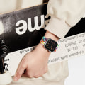 Miniatyrbilde 5 av 5: Armbånd Kompatibelt med Apple Watch-reim, 38 mm, 40 mm, 41 mm, for menn og kvinner, justerbar elastisk klokkereim kompatibel med iWatch Series Red black 38 mm 40 mm 41 mm