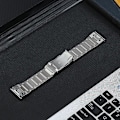 Miniatyrbillede 2 af 4: 26 mm 5 Perler Titanium Stål Quick Release Urrem til Garmin Tactix 7 Pro/Fenix 7X/6X Pro Silver