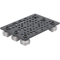 Miniatyrbilde 1 av 5: Aluminium Gantry Plate 20-80mm Byggeplate Hjulsett Universelle 3D-printertilbehør for Openbuilds, Kompatibel med Lineær Guide