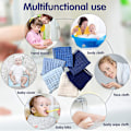 Miniatyrbillede 5 af 5: 6 Stykker Store 50 x 25 cm Muslin Gylpeklude Flerfarvede Bomulds Muslin Vaskeklude Baby Gylpeklude Bleer 6 Absorberende Lag Muslin Ansigtshåndklæder