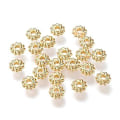 Miniatyrbilde 3 av 5: 500 stk. 18K Gullbelagte Messing Spacer Perler Skive Metall Spacer Perler for Smykkefremstilling og Håndarbeid 6x0.5mm (Hull: 1mm)