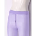 Miniatyrbilde 5 av 5: Sømløs, høy, silkeaktig, gjennomsiktig strømpebukse for kvinner med hullmønster, fotstrømpebukse i silke Light Purple XL