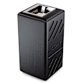 Miniatyrbillede 4 af 5: Koblingskabel Konnektor Patchkabel Ethernet Skærmet Modulær Adapter 2x Rj45 Hun Socket Dsl Lan Sort