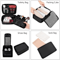 Miniatyrbild 3 av 6: 8 Set Packningskuber Resväskeförpackningsorganisatörer för resetillbehör grey