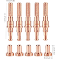 Miniatyrbilde 5 av 5: 5 stk. 9-8215 Elektrode + 5 stk. 9-8207 Dyse Tips Kit Passer til Thermal Dynamics SL60/100 Plasma Skjærebrenner, Dyser, Spennhylser og Linser
