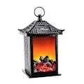 Miniatyrbild 5 av 5: Bäst säljande simuleringsbelysning öppen spis lykta festdekoration batteridriven vacker atmosfär dekorativ flamma lampa S