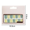 Miniatyrbilde 2 av 5: Farge Trykk-på Manikyr, Solid Farge Mani style 3