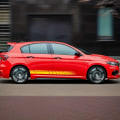 Pikkukuva 5 / 5: 2 kpl Auton Sivukynnys Tarrat Pitkä Raita Auton Vinyylikalvo Teippaukset Tuning Yleismallinen Suoja Naarmuilta DIY Autotarvikkeet white