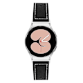 Miniatyrbillede 2 af 5: Justerbar udskiftningsurrem i læder til Samsung Galaxy Watch4 Classic 42/46mm/ Active 40/44mm Black