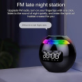 Miniatyrbillede 5 af 5: Bluetooth højttaler. Bærbar højttaler vækkeur med FM-radio. LED-display