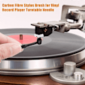 Miniatyrbilde 4 av 4: Yotako Vinyl Rengjøringssett 4-i-1 Velvet Antistatisk Vinylplate Rengjører Stylus Vinyl Rengjøringsbørste med Plate Rengjøringsklut Fjerner Støv fra Dine