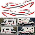 Miniatyrbillede 1 af 5: RV Autocamper Universal Karrosseriklistermærke DIY Striber Til Campingvogn Trailer
