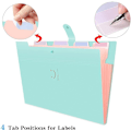Miniatyrbillede 3 af 5: Ekspanderende Arkivmappe, A4 Brevpapir Lommer Harmonika Dokumenttaske Organizer