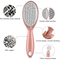 Miniatyrbillede 3 af 5: Fodrasp Fodfil Fodpleje Pedicure Metaloverfladeværktøj til fjernelse af hård hud, fil i rustfrit stål rose gold