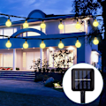 Miniatyrbillede 5 af 5: Solar LED Fe Lys Udendørs/Indendørs, 8 Tilstande Og Vandtætte Udendørs Fe Lys Til Altan, Have, Træer, Bryllupper, Fester, Terrasse