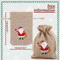 Miniatyrbillede 4 af 5: Naturposer, Gaveposer, Jute Pose, Jute Taske, Små Poser Med Snøre, Bryllup Hjemmeforsyninger Håndværksgave (36 Stykker, 10 X 14 Cm) B 24 pieces