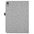 Miniatyrbild 5 av 5: Tabletskydd i tygstruktur för iPad 10.9 (2022), Fullt skyddande PU-läderfodral med kortfack och stativ