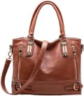 Top Handle Læder Håndtasker Til Kvinder Damer Tote Crossbody Skuldertasker Multi