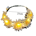 Miniatyrbilde 2 av 5: LED Blomsterkrone, Blomsterkrans Hodebånd Lysende LED Blomsterhodeplagg Blomsterhodebekledning shape2