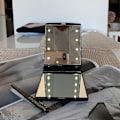 Miniatyrbillede 4 af 4: LED Lommespejl Foldbart Bærbart LED Lys Spejl 1 Stk