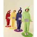 Miniatyrbild 3 av 10: Unisex Teletubbies Kostymer Disi Onesies Lala Cosplay Pyjamas Vuxna Pyjamas Djur Sovkläder Jumpsuit gul S