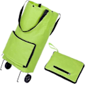 Miniatyrbillede 5 af 5: Sammenklappelig Trolley Taske Foldbar Indkøbstaske med Hjul Foldbar Indkøbsvogn Genanvendelige Indkøbsposer Bærbar Håndtræk Indkøbsposer Indkøb Tr