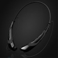 Pikkukuva 5 / 5: Bluetooth-kuulokkeet, Bluetooth 4.0 langaton niskapanta kuulokkeilla, urheiluun sopivat hienkestävät melua vaimentavat nappikuulokkeet black