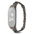 Miniatyrbillede 1 af 5: Metalrem med urkasse til Xiaomi Mi Band 5 / 6, delikat kobberkæde udskiftningsurrem Black