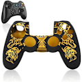 Miniatyrbillede 1 af 5: Silikone Controller Skin til PS4, Silikone Beskyttelsescover Anti-Slip Gaming Controller Case Erstatning til PS4 Gamepad Controller Skin Cover