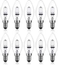 42w E14 C35 Dimbar Halogenlampa Ac 220-240v Varmvit 2700k E14 Transparent Halogenljuskälla (10st)