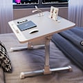 Miniatyrbilde 3 av 5: Sengebrettbord for bærbar PC, justerbart sengebord med skuff, bærbart ståbord med sammenleggbare ben, nettbrettbord for sofa, divan, gulv