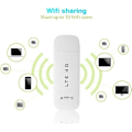 Miniatyrbillede 3 af 5: 4G USB WiFi Dongle, 4G LTE USB Netværksadapter Trådløs WiFi Hotspot Router Modem Stick (med WiFi Funktion)
