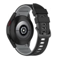 Miniatyrbilde 3 av 5: To-fargets silikonrem for Galaxy Watch4/5/6 40mm 44mm/Watch6 Classic 43mm 47mm/Watch 5 Pro 45mm Black Grey